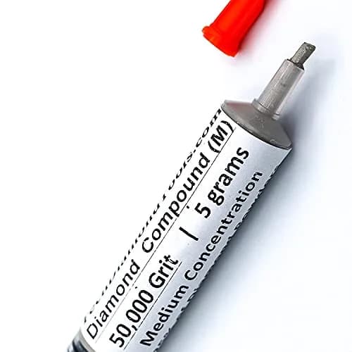 TechDiamondTools Diamond Polishing Compound 5g Syringe | 50,000 Grit (0-0.5 Micron) for Mirror Finish on Metal, Glass, Gemstones thumbnail 7