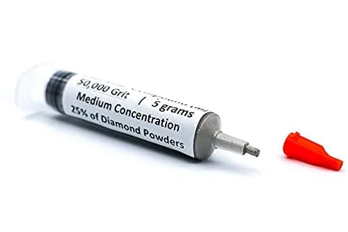 TechDiamondTools Diamond Polishing Compound 5g Syringe | 50,000 Grit (0-0.5 Micron) for Mirror Finish on Metal, Glass, Gemstones thumbnail 9
