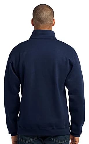 Jerzees NuBlend 1/4-Zip Cadet Collar Sweatshirt 8 oz. | Preshrunk Cotton/Polyester, Long Sleeve, Royal thumbnail 2