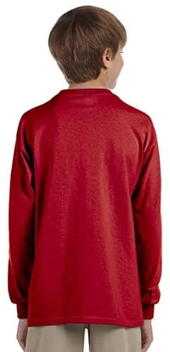 Jerzees Heavyweight Blend Long Sleeve T-Shirt | 50/50 Cotton-Polyester, Crew Neck, Casual Fit, Sizes Small to XL, USA Import thumbnail 2