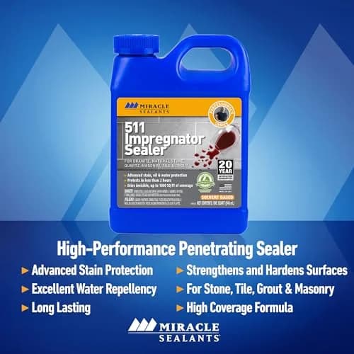 Miracle Sealants 511 Impregnator Sealer 476ml (16 Fl Oz) | Penetrating Stone & Tile Sealer for India thumbnail 2