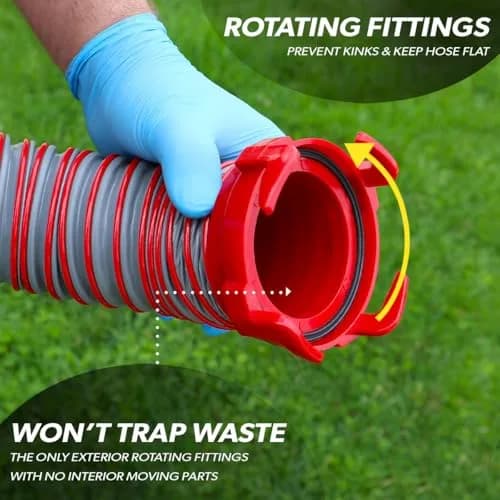 Valterra Viper 20-Foot RV Sewer Hose Kit | Durable UV-Protected TPE, Collapsible & Leak-Proof thumbnail 4