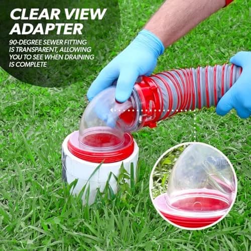 Valterra Viper 20-Foot RV Sewer Hose Kit | Durable UV-Protected TPE, Collapsible & Leak-Proof thumbnail 6