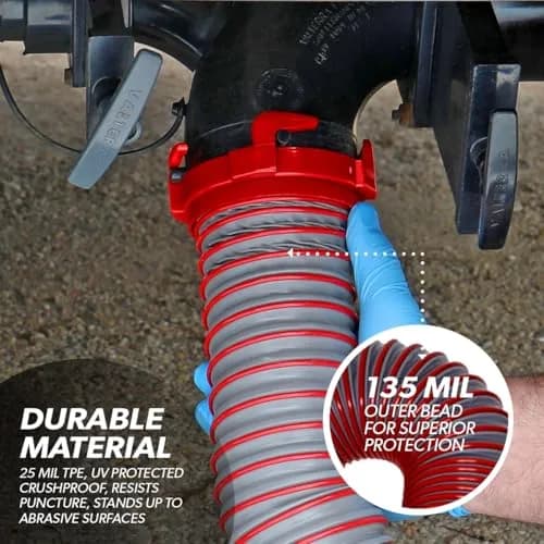 Valterra Viper 20-Foot RV Sewer Hose Kit | Durable UV-Protected TPE, Collapsible & Leak-Proof thumbnail 2