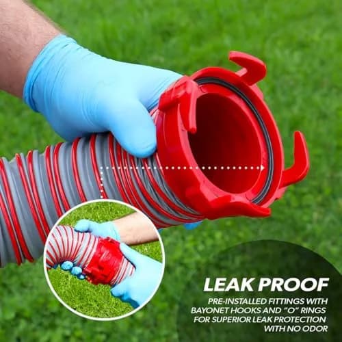 Valterra Viper 20-Foot RV Sewer Hose Kit | Durable UV-Protected TPE, Collapsible & Leak-Proof thumbnail 3
