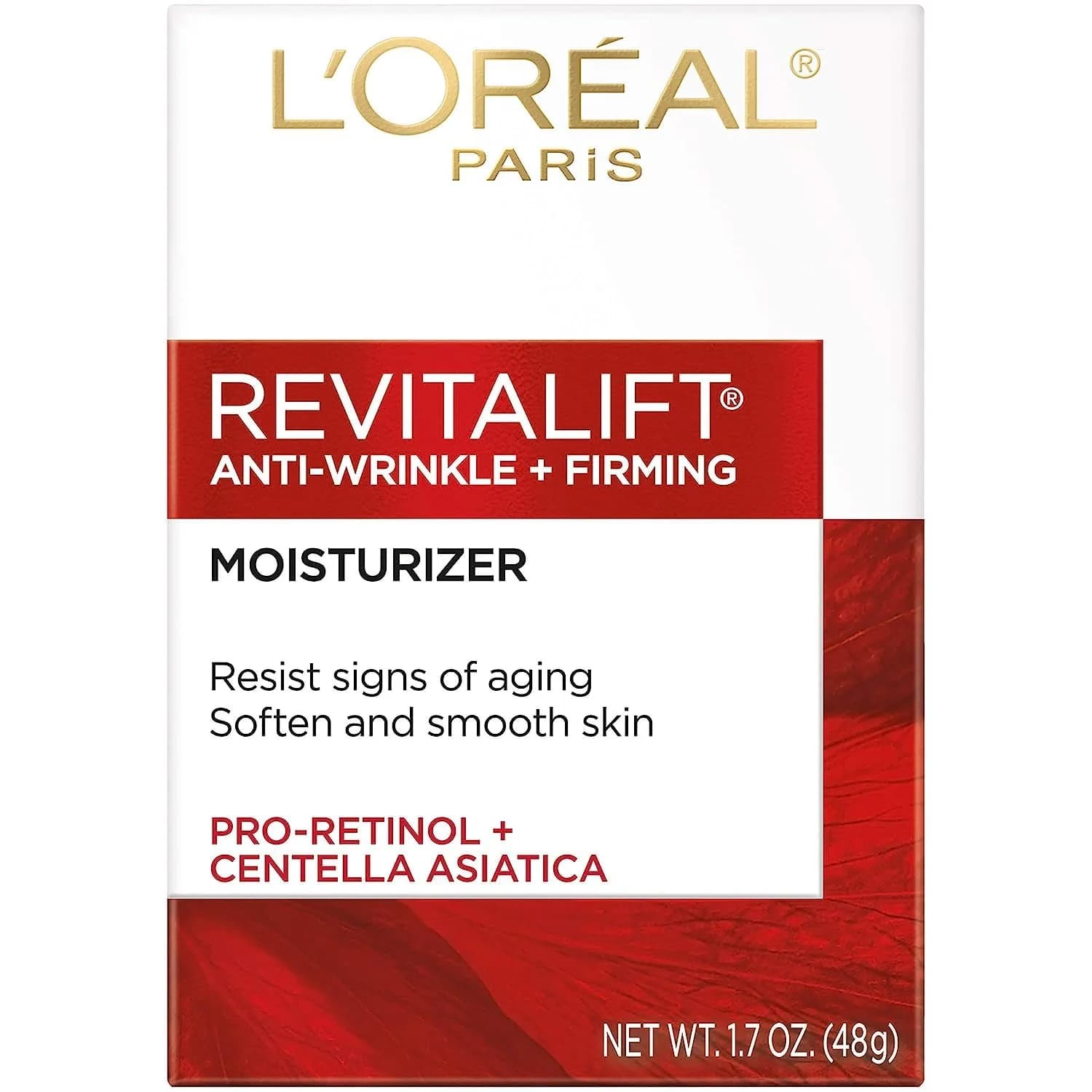 L'Oreal Paris Revitalift Face & Neck Anti-Wrinkle & Firming Moisturizer Day Cream 1.70 oz | Supports skin firmness & reduces wrinkles - main product image