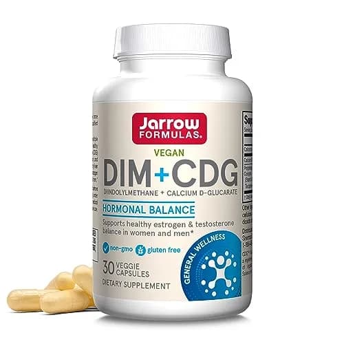 Jarrow DIM Plus, DIM Supplement Hormone Balance, 30 Count | Supports Hormonal Detox & Balance thumbnail 1