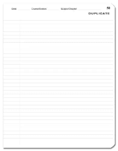 BookFactory Note Taking Notebook 8.5" x 11" (21.6cm x 27.9cm) 100 Sheets | Carbonless Duplicate Pages thumbnail 6