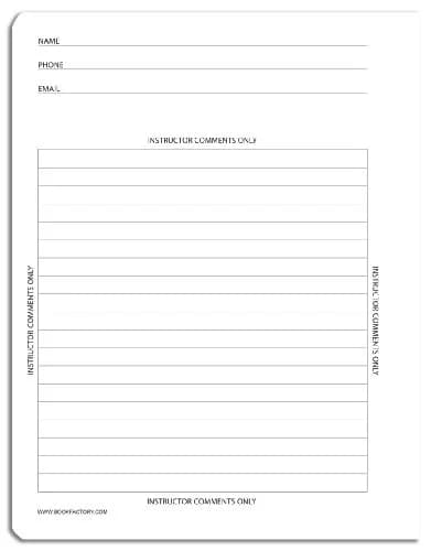 BookFactory Note Taking Notebook 8.5" x 11" (21.6cm x 27.9cm) 100 Sheets | Carbonless Duplicate Pages thumbnail 3