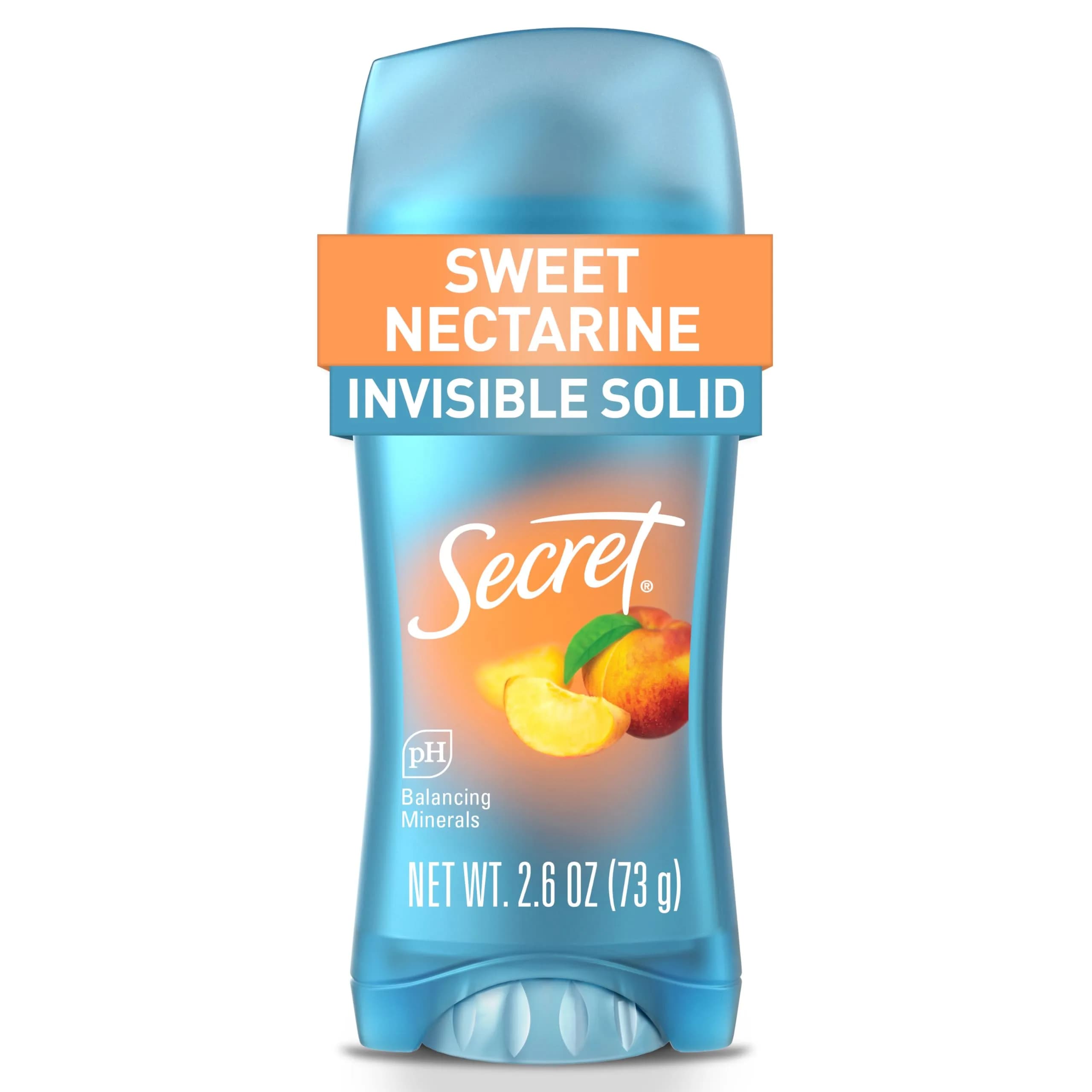 Secret Cocoa Butter Scent Antiperspirant Deodorant for Women, 72hr Protection, Invisible Solid, 2.6 oz — Sweet Nectarine / 2.6 Ounce