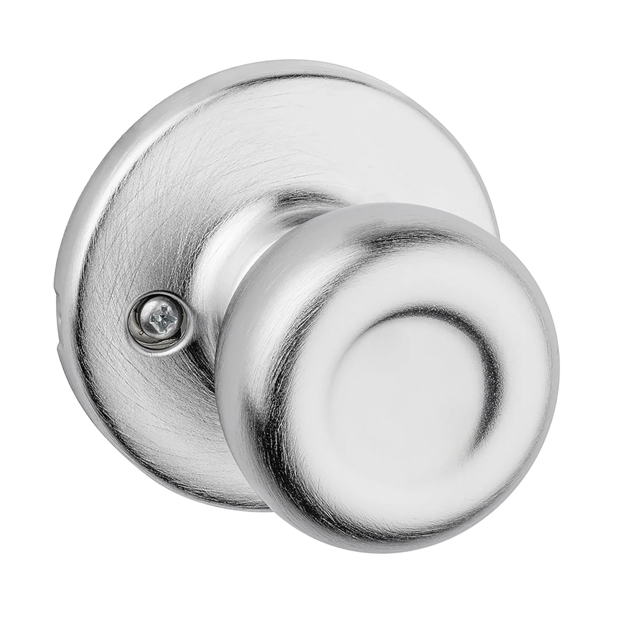 Kwikset Tylo Dummy Door Knob Satin Chrome | Classic Non-Turning Interior Handle