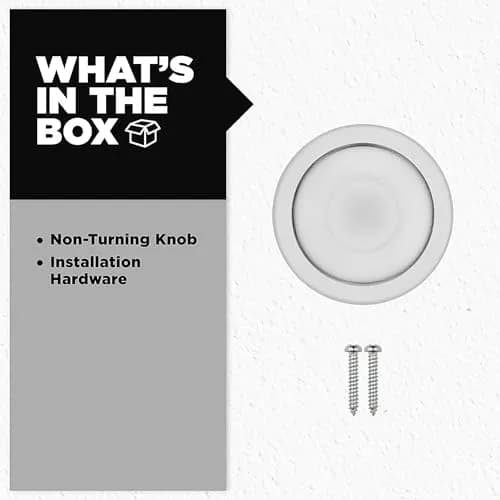 Kwikset Tylo Dummy Door Knob Satin Chrome | Classic Non-Turning Interior Handle thumbnail 5
