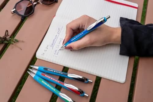 Schneider Slider Rave XB Ballpoint Pens, 1.4mm Extra Broad, Blue Ink, 5-Pack | Smooth Writing Instrument for Office & Students thumbnail 3