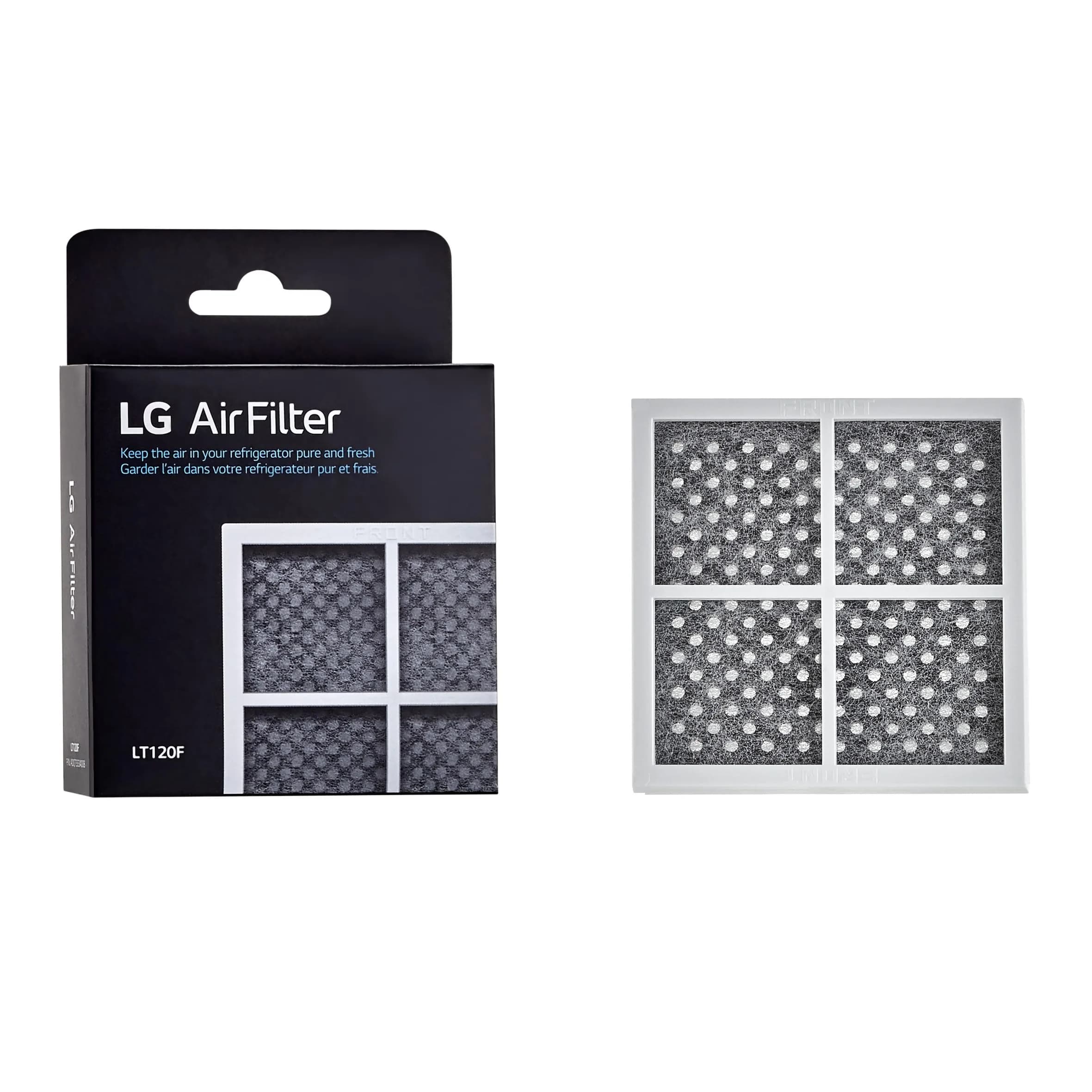 LG LT120F Refrigerator Air Filter 1 Count (Pack of 1) White | Odor Removal - main product image
