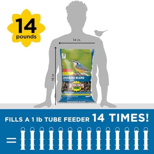 Audubon Park Songbird Bird Seed 14 lb | Supports Year-Round Feeding with Nutritious Blend thumbnail 3