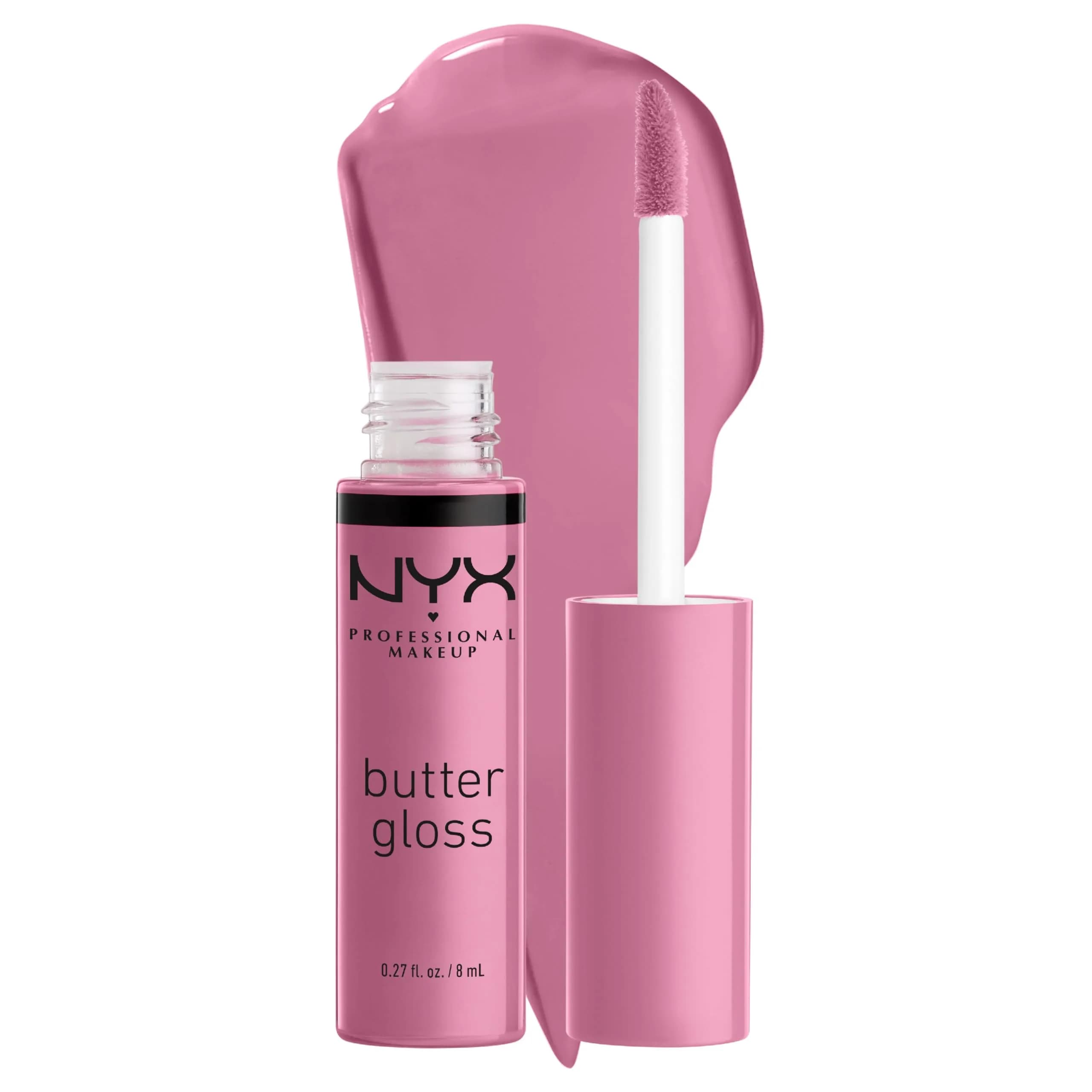 NYX PROFESSIONAL MAKEUP Butter Gloss Bling Lip Gloss in Red Velvet (Pack of 2) - Deep Red Shine — 02 Eclair