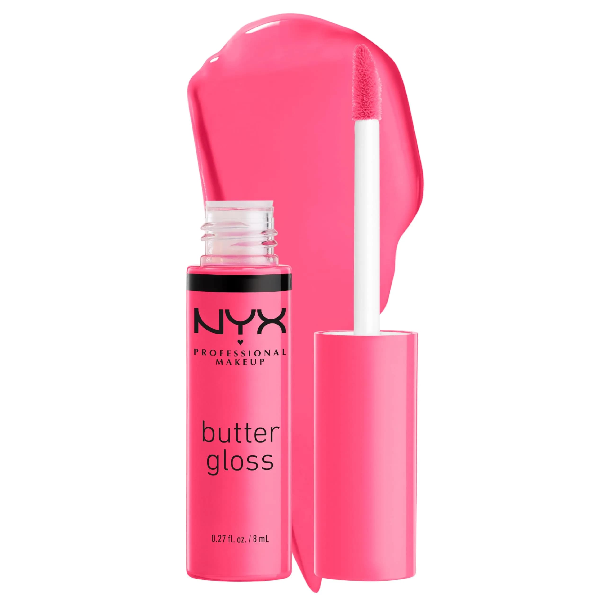 NYX PROFESSIONAL MAKEUP Butter Gloss Bling Lip Gloss in Red Velvet (Pack of 2) - Deep Red Shine — 03 Peaches & Cream