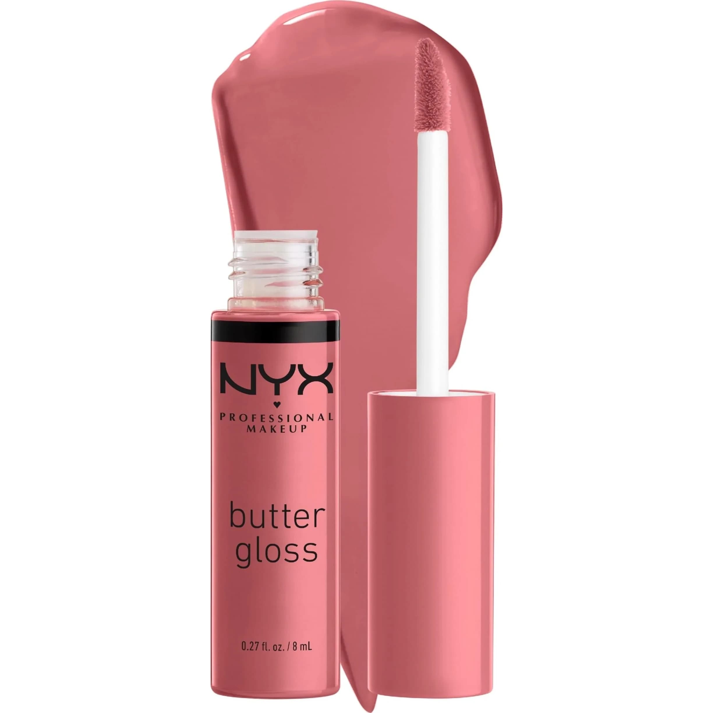 NYX PROFESSIONAL MAKEUP Butter Gloss 07 Tiramisu (Brown) - Vegan, Non-Sticky Shine Lip Gloss