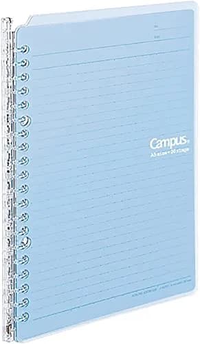 KOKUYO Smart Ring Binder Notebook, A5 Light Blue, 25 Sheets Capacity | Acid-Free Paper thumbnail 1