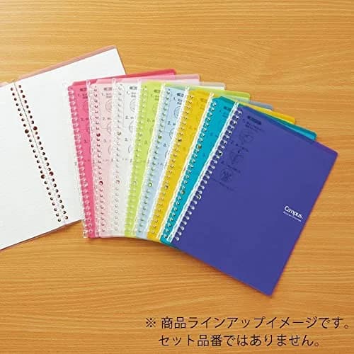 KOKUYO Smart Ring Binder A5 Light Pink | Up to 25 Sheets, Lockable Slim Notebook thumbnail 8