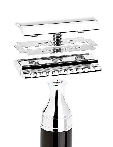MÜHLE TRADITIONAL R89 Rose Gold Closed Comb Double Edge Safety Razor for Men | Metal Handle, 116g thumbnail 5