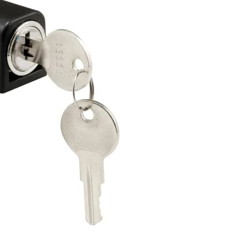 PRIME-LINE S 4005 Push-In Sliding Door Keyed Lock, 1 in., Diecast & Steel, Black | Heavy Duty Security thumbnail 4