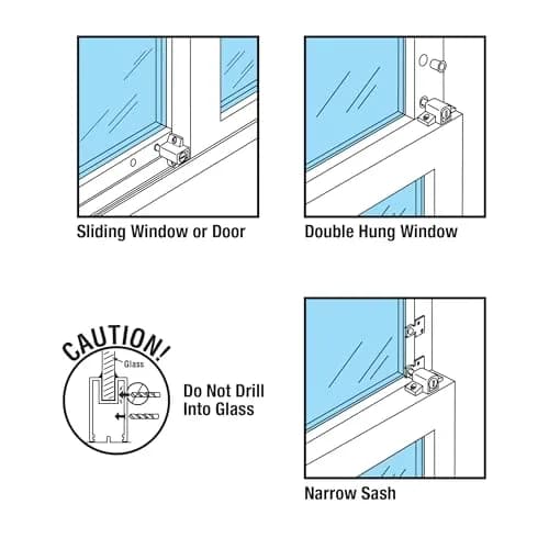 PRIME-LINE S 4005 Push-In Sliding Door Keyed Lock, 1 in., Diecast & Steel, Black | Heavy Duty Security thumbnail 3