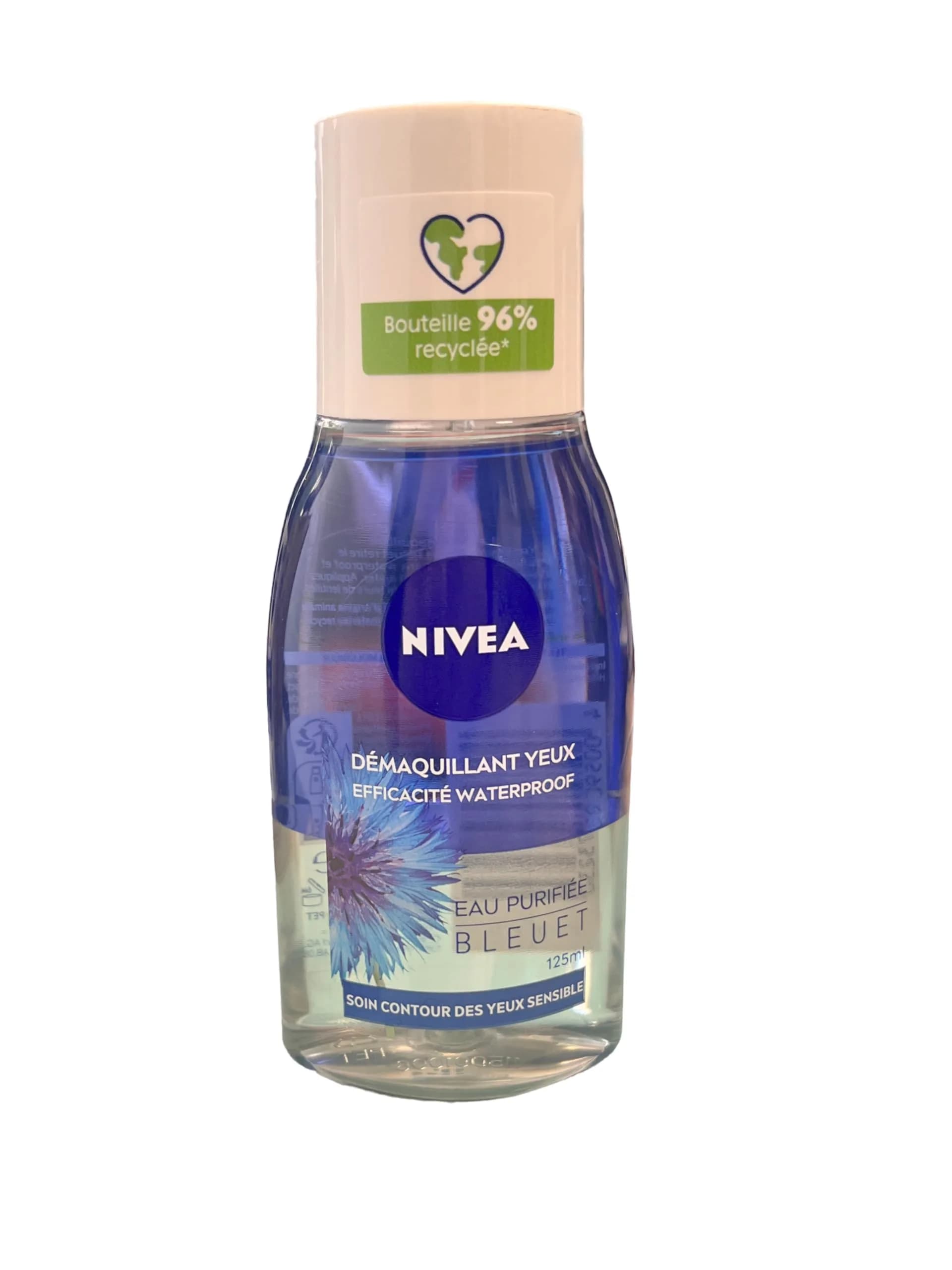 NIVEA Double Effect Eye Make-Up Remover 125ml | Gentle & Effective for Sensitive Eyes - main product image