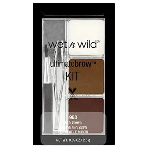 wet n wild Ultimate Brow Kit, Ash Brown | Mini Brow Salon in a Compact thumbnail 1