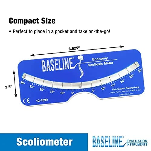 Baseline 12-1099 Scoliosis Portable Medical Evaluation Adults & Children | Accurate Back & Spine Rotation Test thumbnail 3