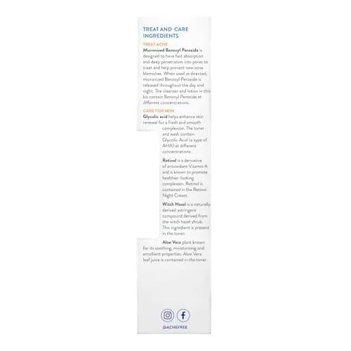 AcneFree Severe Acne 24 Hour Clearing System for stubborn acne | 4 Step Routine Kit with Benzoyl Peroxide & Retinol thumbnail 7