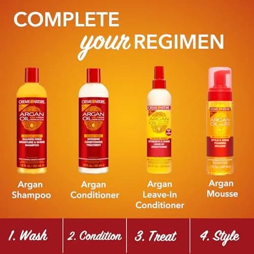 Creme of Nature Argan Oil from Morocco Perfect 7 7-in-1 Leave-in, 5.1 fl oz | Nourishing, Frizz Control & Heat Protection thumbnail 7