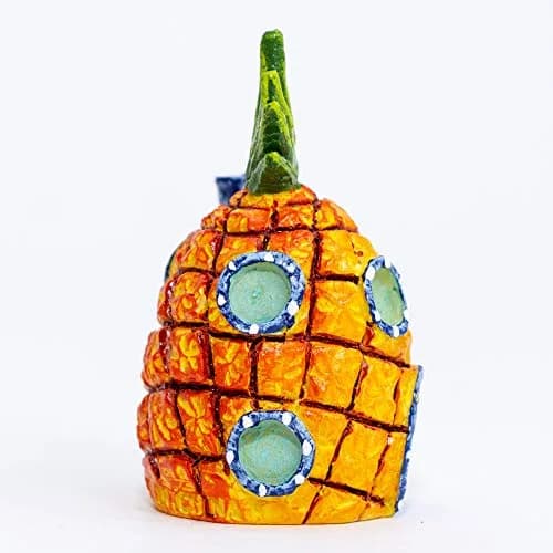 Penn-Plax SpongeBob Pineapple Home Aquarium Decor, Mini | Safe Resin Fish Tank Ornament for Betta & Desktop Aquariums thumbnail 4