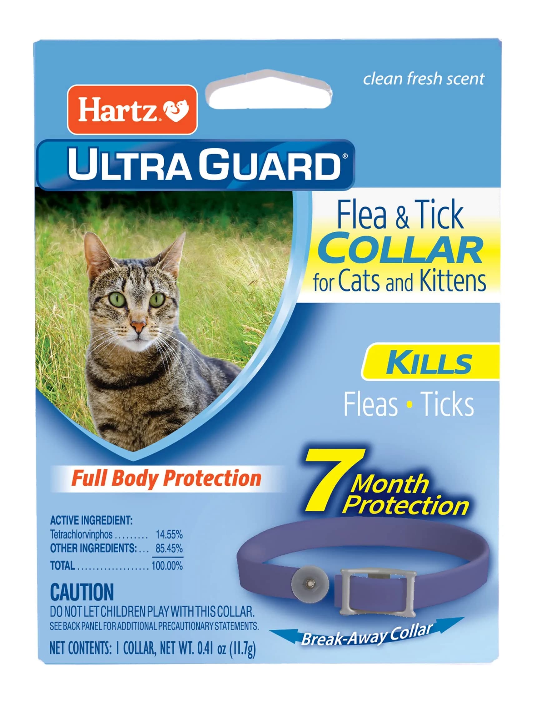 Hartz UltraGuard Purple Flea & Tick Collar for Cats and Kittens | 7 Month Protection - main product image
