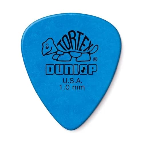 Jim Dunlop Tortex Standard Picks 1.0mm Blue (72-Pack) | Bright Attack & Superior Grip thumbnail 1