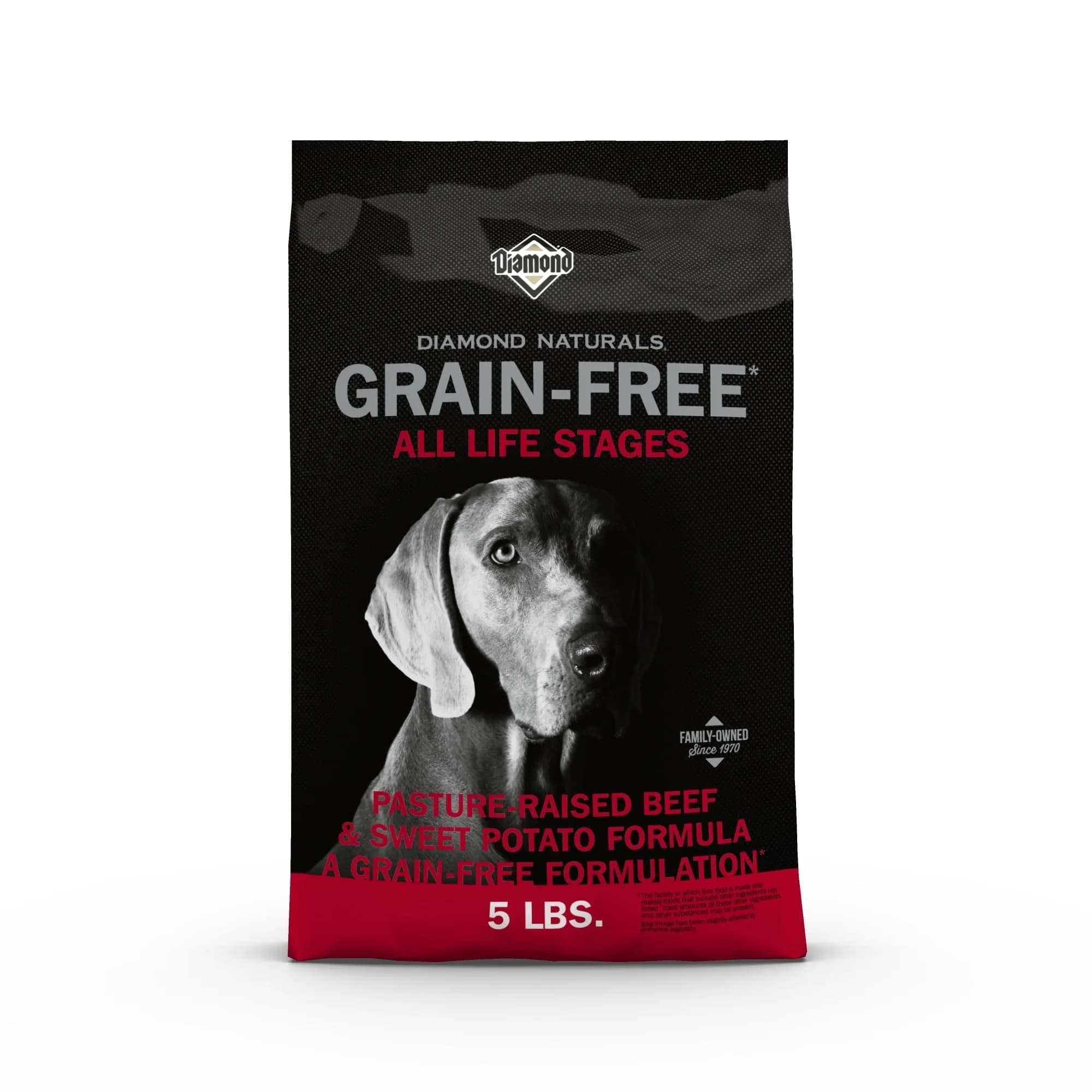Diamond Naturals Grain Free Real Meat Recipe Premium Dry Dog Food 5Lb | Supports Lean Muscles & Energy