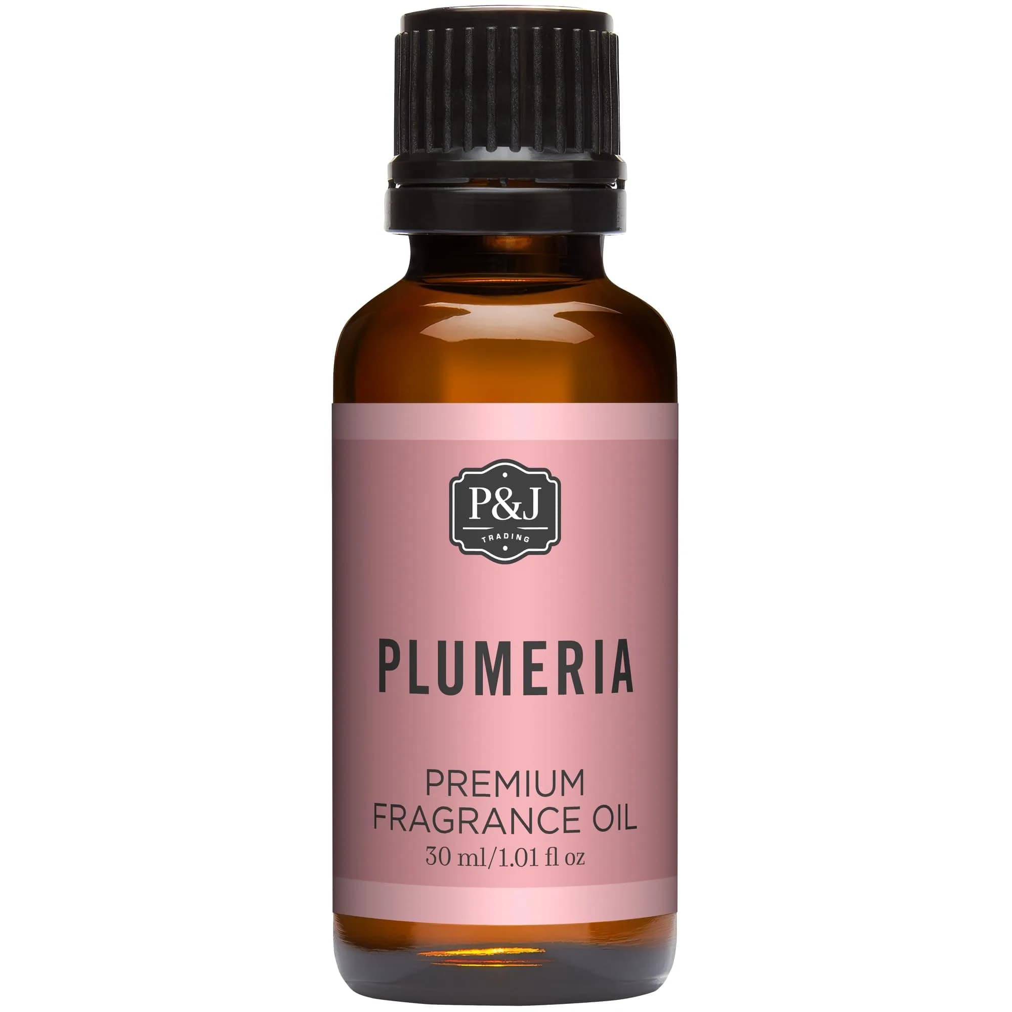 P&J Trading Plumeria Fragrance Oil 30ml (1.01 Fl Oz) | Authentic USA Import for Candle Making & Home Fragrance — Clear