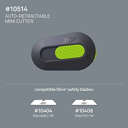 Slice Auto-Retractable Mini Box Cutter 12 Pack | Safe Ceramic Blade for Packaging & More thumbnail 3