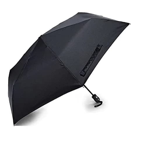 Samsonite Compact Auto Open/Close Umbrella, Black, 96.5cm (38") | Windproof Folding Umbrella for Travel thumbnail 1