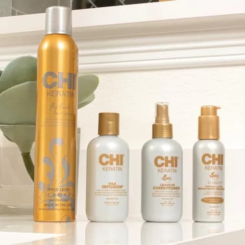 CHI Keratin Silk Infusion, 2 Fl Oz | Strengthens & Hydrates Dry Hair, Cruelty-Free thumbnail 4