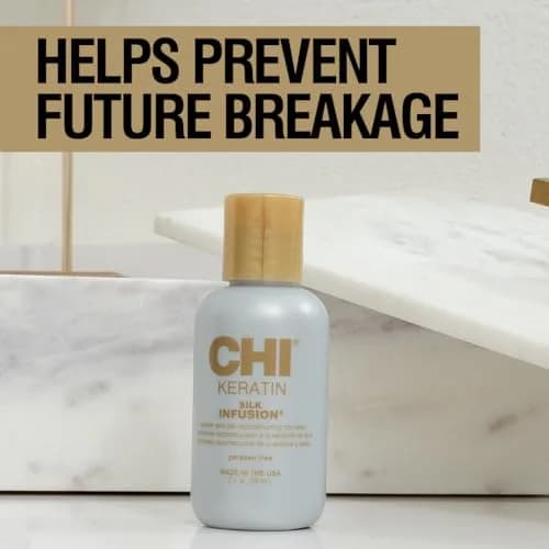 CHI Keratin Silk Infusion, 2 Fl Oz | Strengthens & Hydrates Dry Hair, Cruelty-Free thumbnail 2