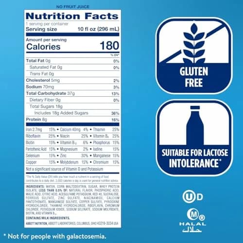 Ensure Clear Mixed Fruit Nutritional Drink 296ml (10 fl oz) | 8g Protein, 15 Vitamins & Minerals | Fat-Free thumbnail 6
