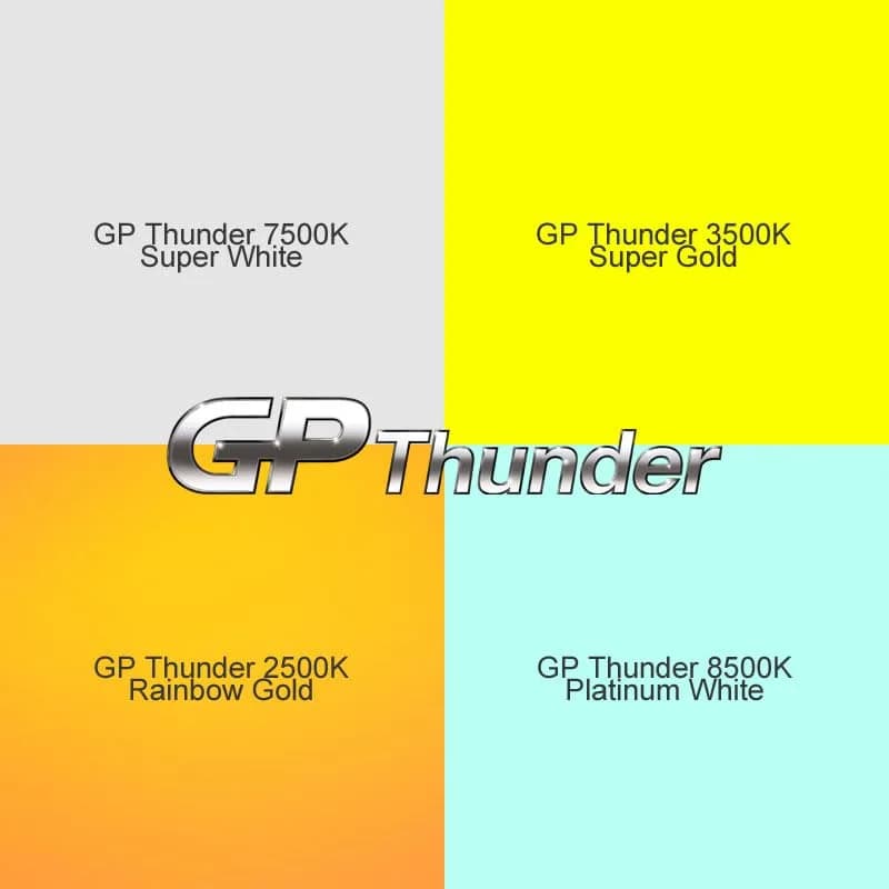 GP Thunder H11 3500K 55W Xenon Halogen Light Bulb | Yellow High Performance Fog & Headlight thumbnail 9