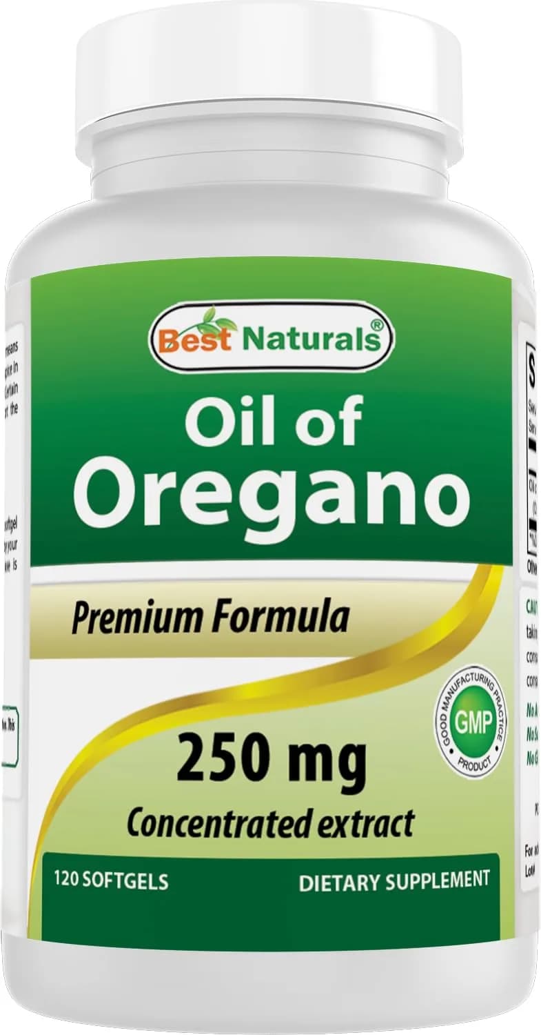 Best Naturals Oregano Oil 250 Mg Softgels 120Count | Supports Immune & Digestive Health - main product image
