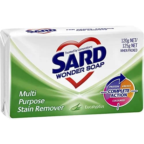Sard Wonder Soap with Eucalyptus 120g (4.23 oz) | Biodegradable Stain Remover for Hard Water thumbnail 1