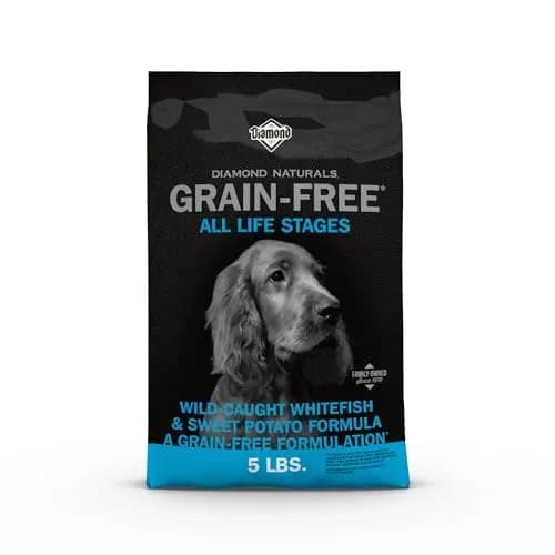 DIAMOND NATURALS Grain-Free Dry Dog Food, Wild-Caught Whitefish, 5lb | All Breed Sizes, All Day Energy, Probiotics Support thumbnail 1