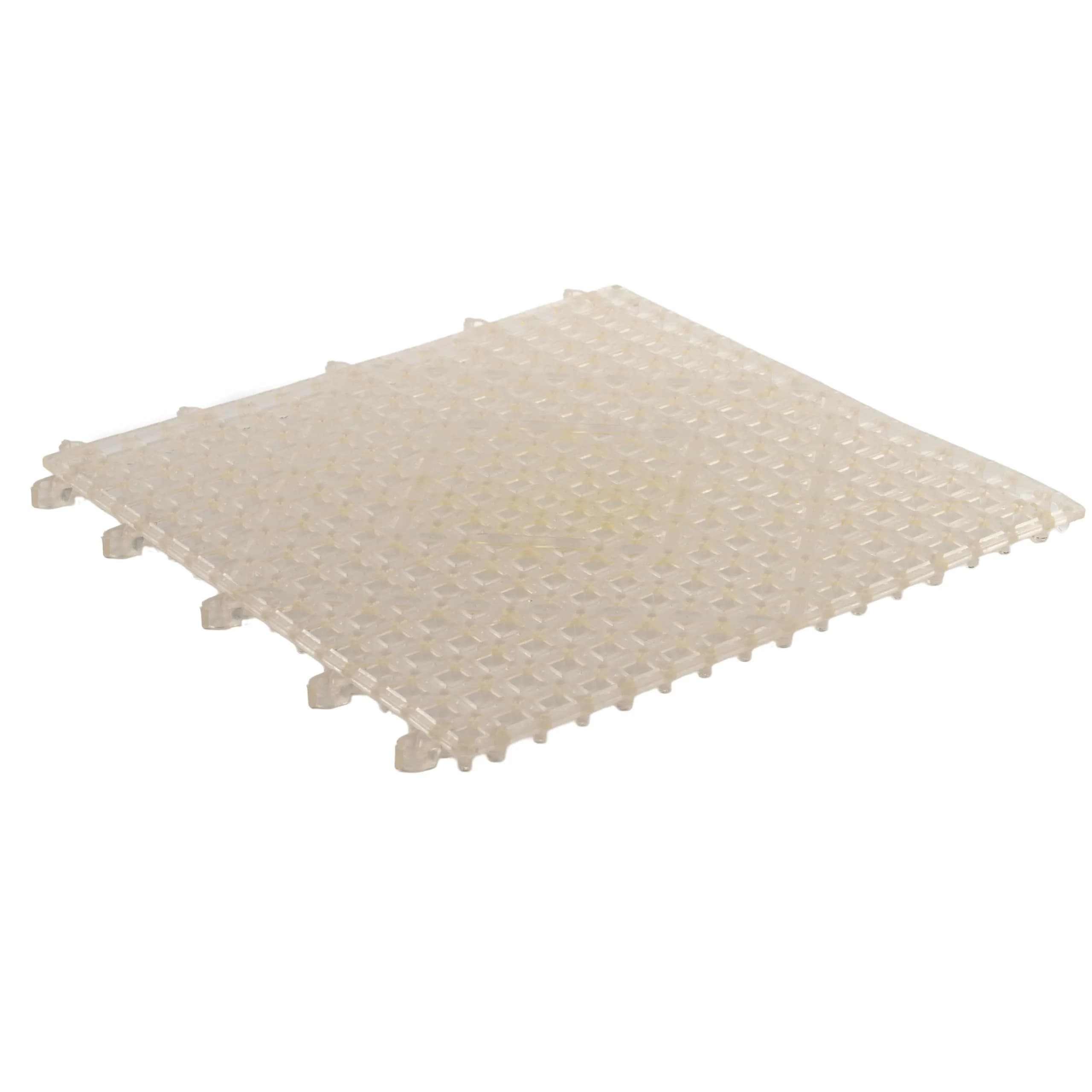 Winco 27" Brown Commercial Bar Mat | Anti-Fatigue Rubber Mat for Bars & Kitchens — Clear