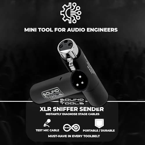 SoundTools XLR Sniffer/Sender Cable Tester | Portable XLR & 3-Pin DMX Diagnostics for Stage & Studio thumbnail 2