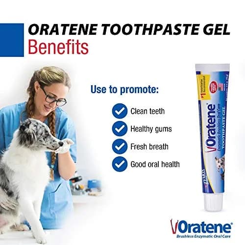 PKB Animal Health Zymox Oratene Brushless Toothpaste Gel for Dogs and Cats, 75ml (2.5oz) | Enzymatic Oral Care for Fresh Breath thumbnail 2