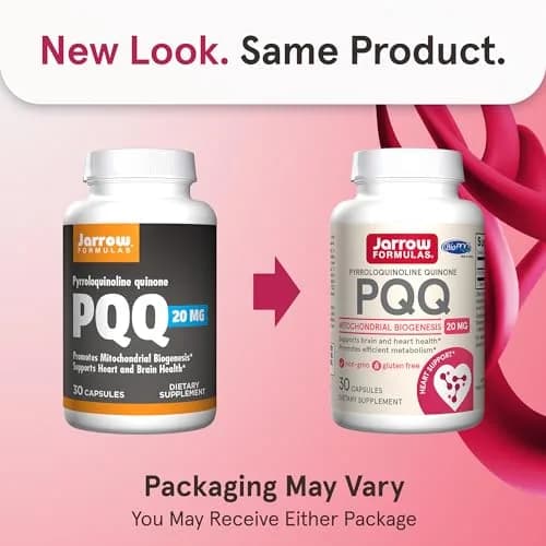 Jarrow PQQ 20 mg, Mitochondrial Biogenesis, 30 Capsules thumbnail 2